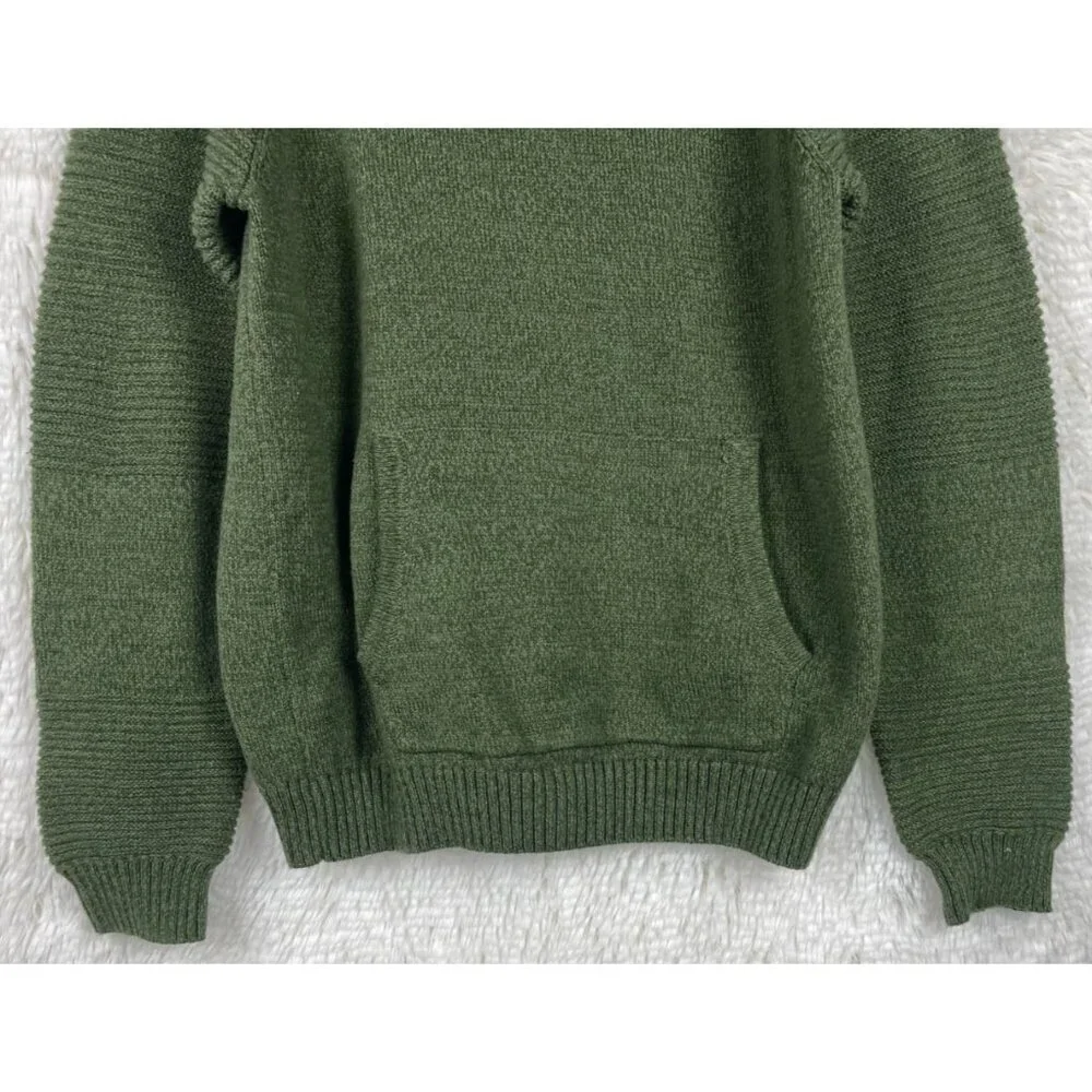 Bixby Nomad XL 16/18 Green Hooded Sweater Front Pocket Pouch Long Sleeve - Picture 5 of 8